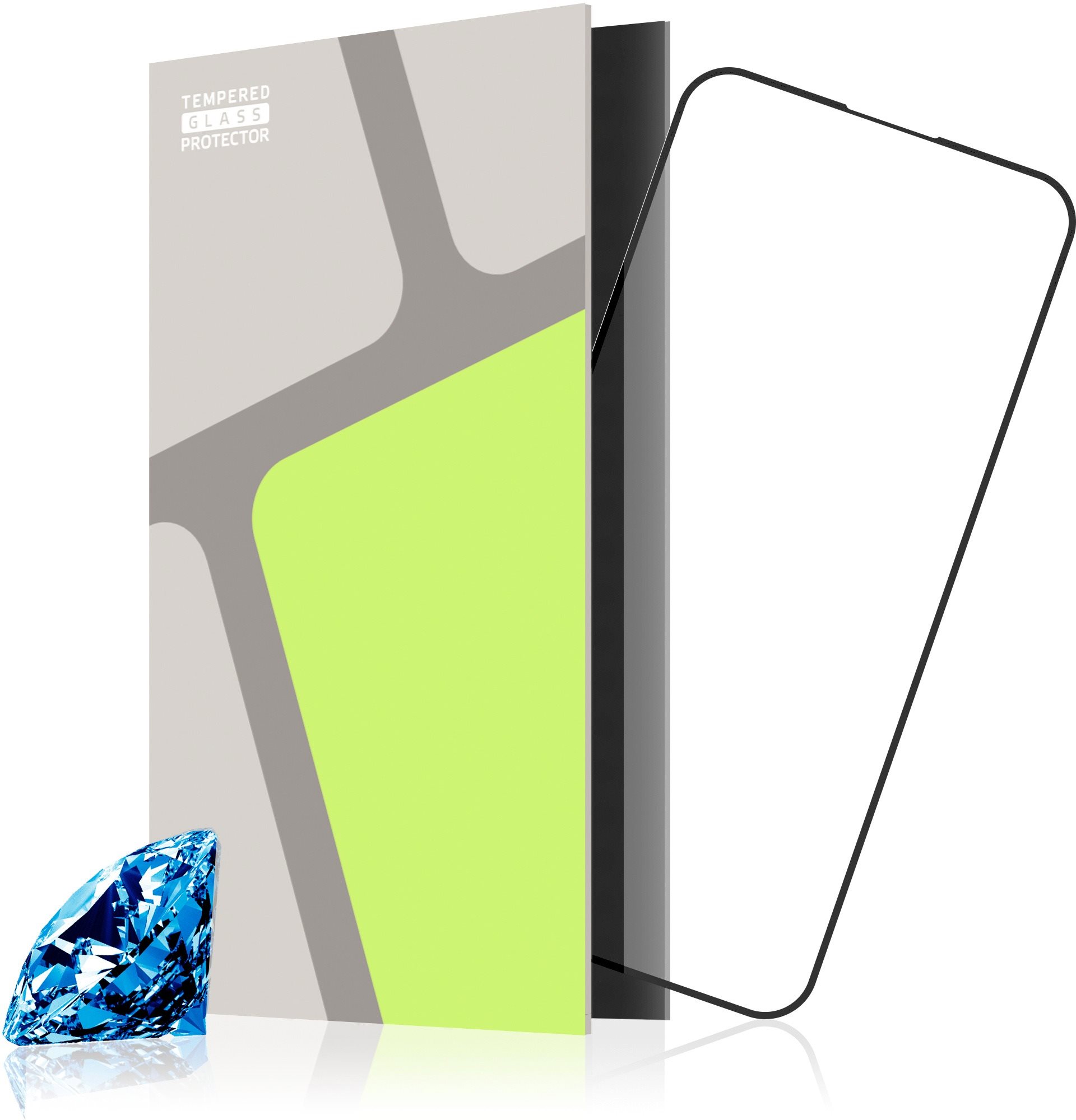 Tempered Glass Protector iPhone 14 üvegfólia - 55 karátos zafír, Case Friendly