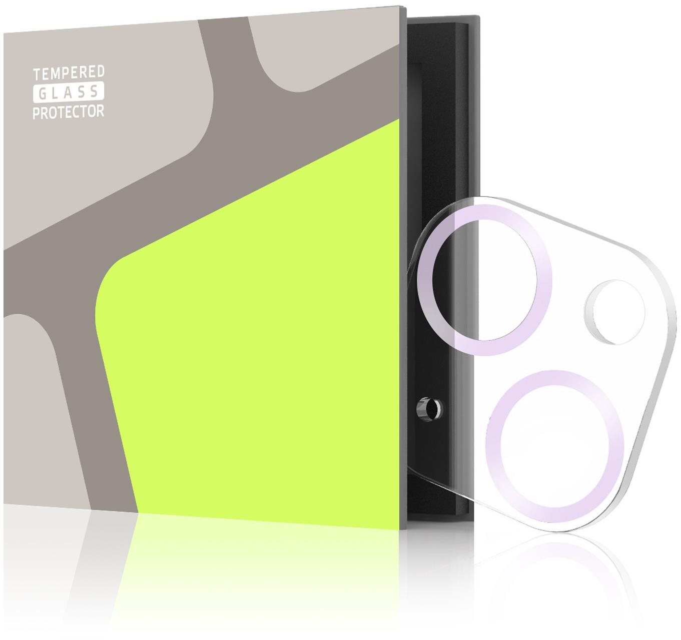 Tempered Glass Protector az iPhone 14 / 14 Plus készülékhez, 3D Glass, lila
