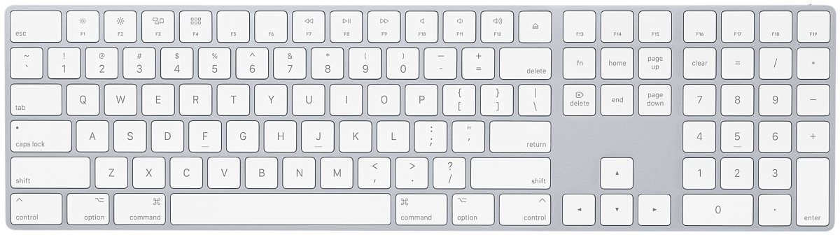 Apple Magic Keyboard numerikus billentyűzettel - US