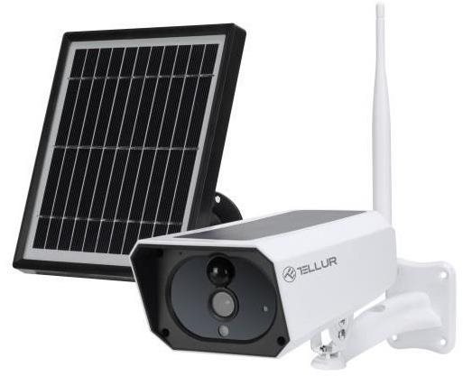 Tellur WiFi Smart napelemes kamera 1080P, IP65, PIR, kültéri, fehér