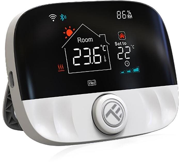 Tellur WiFi Smart Ambient Thermostat, TSH02 Okos termosztát Fekete