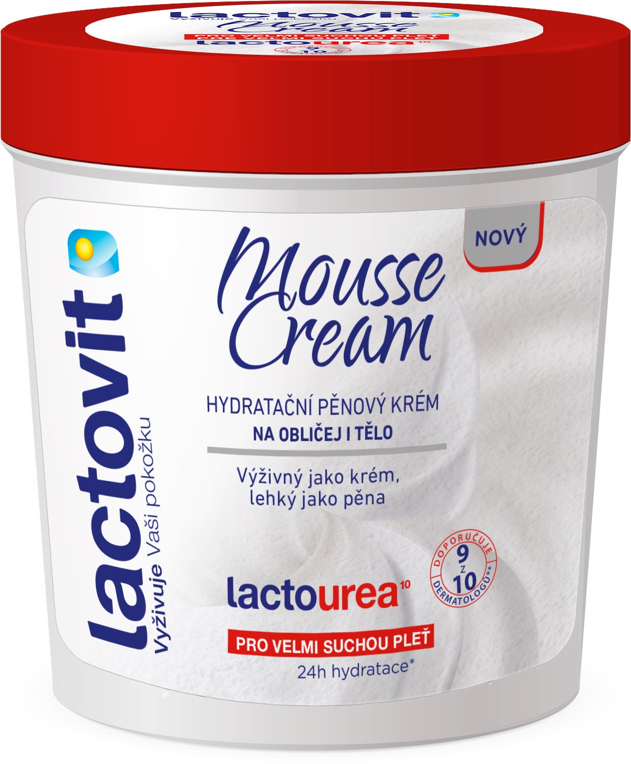 Testápoló krém LACTOVIT Lactourea Mousse Cream 250 ml