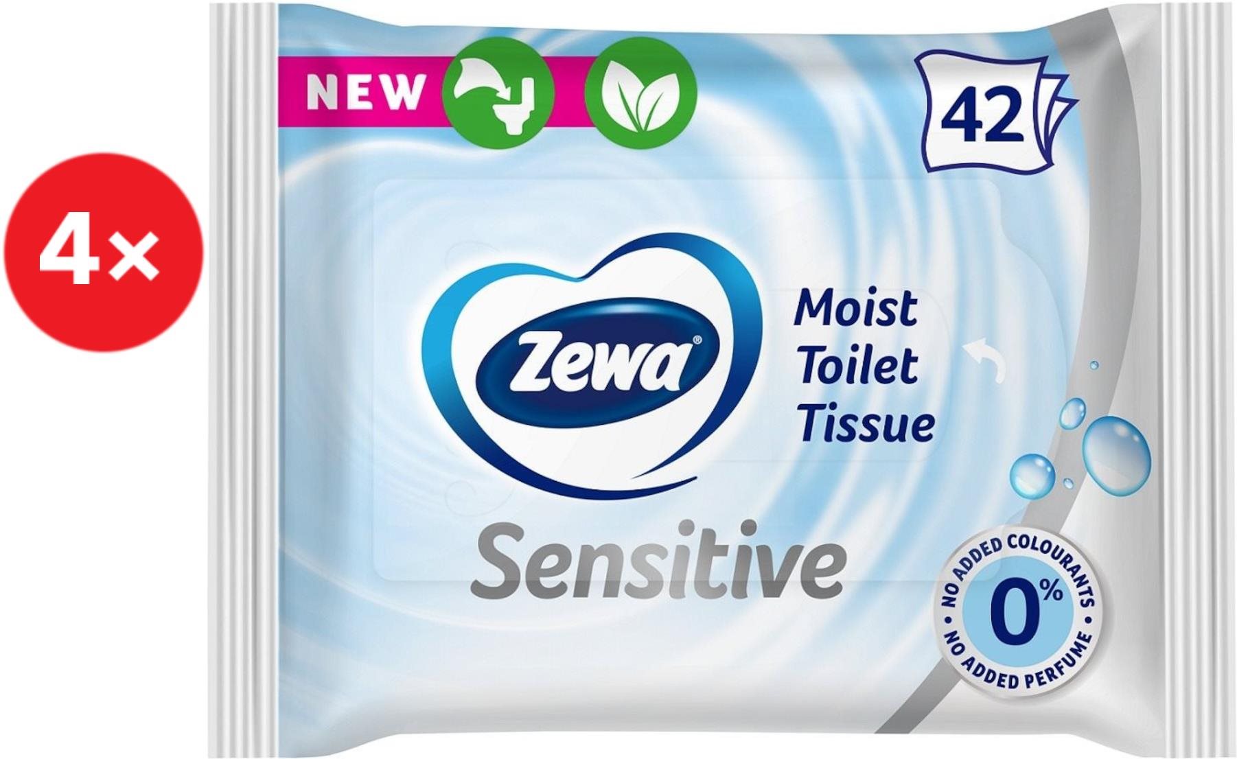 ZEWA Sensitive Nedves toalettpapír (4× 42 db)