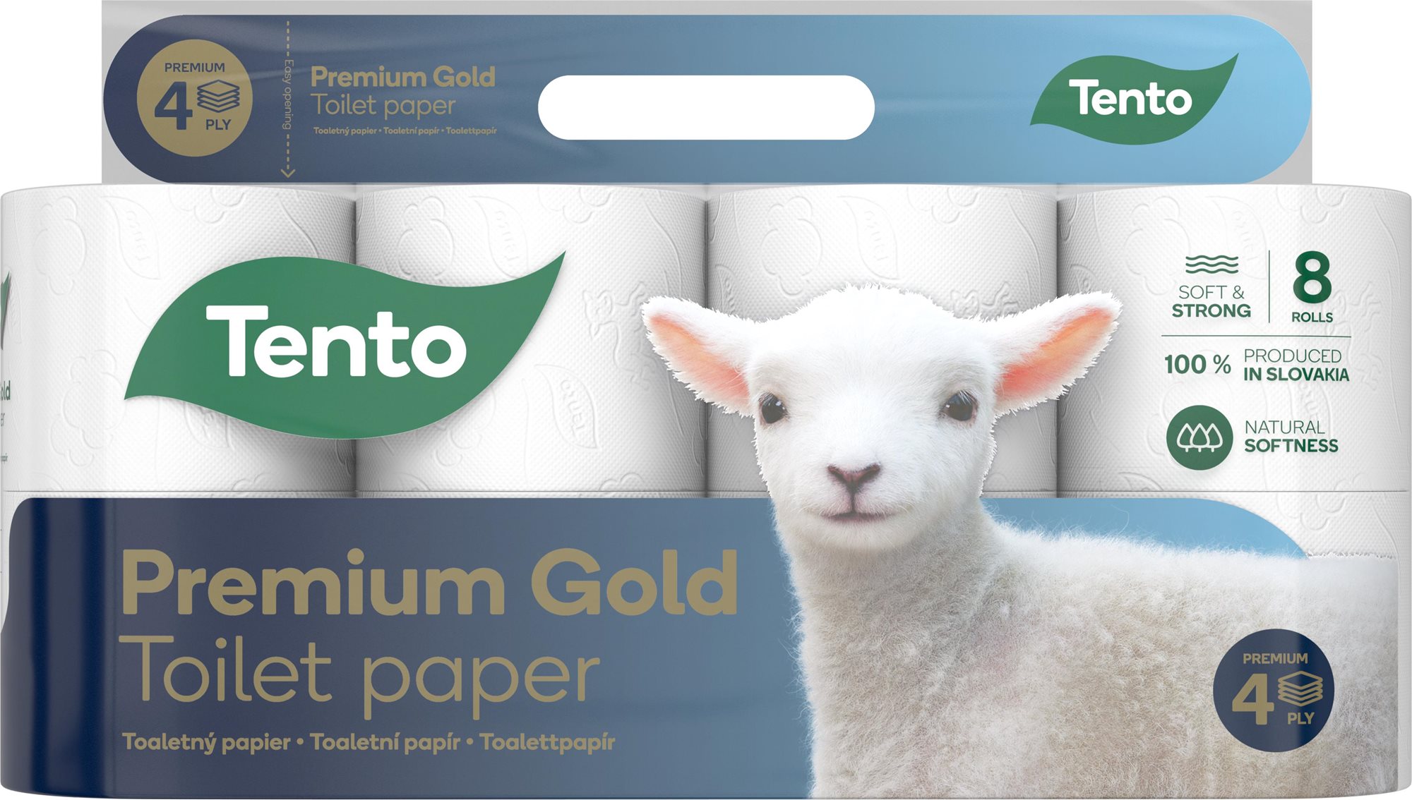 WC papír TENTO Premium Gold (8 db)