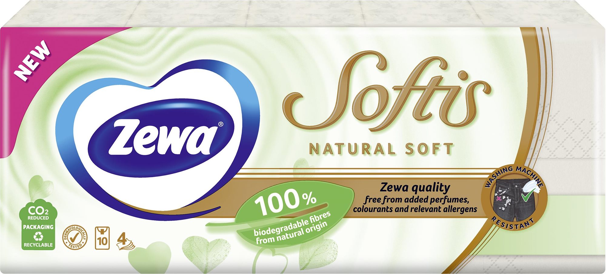 ZEWA Softis Natural Soft 10 × 9 db