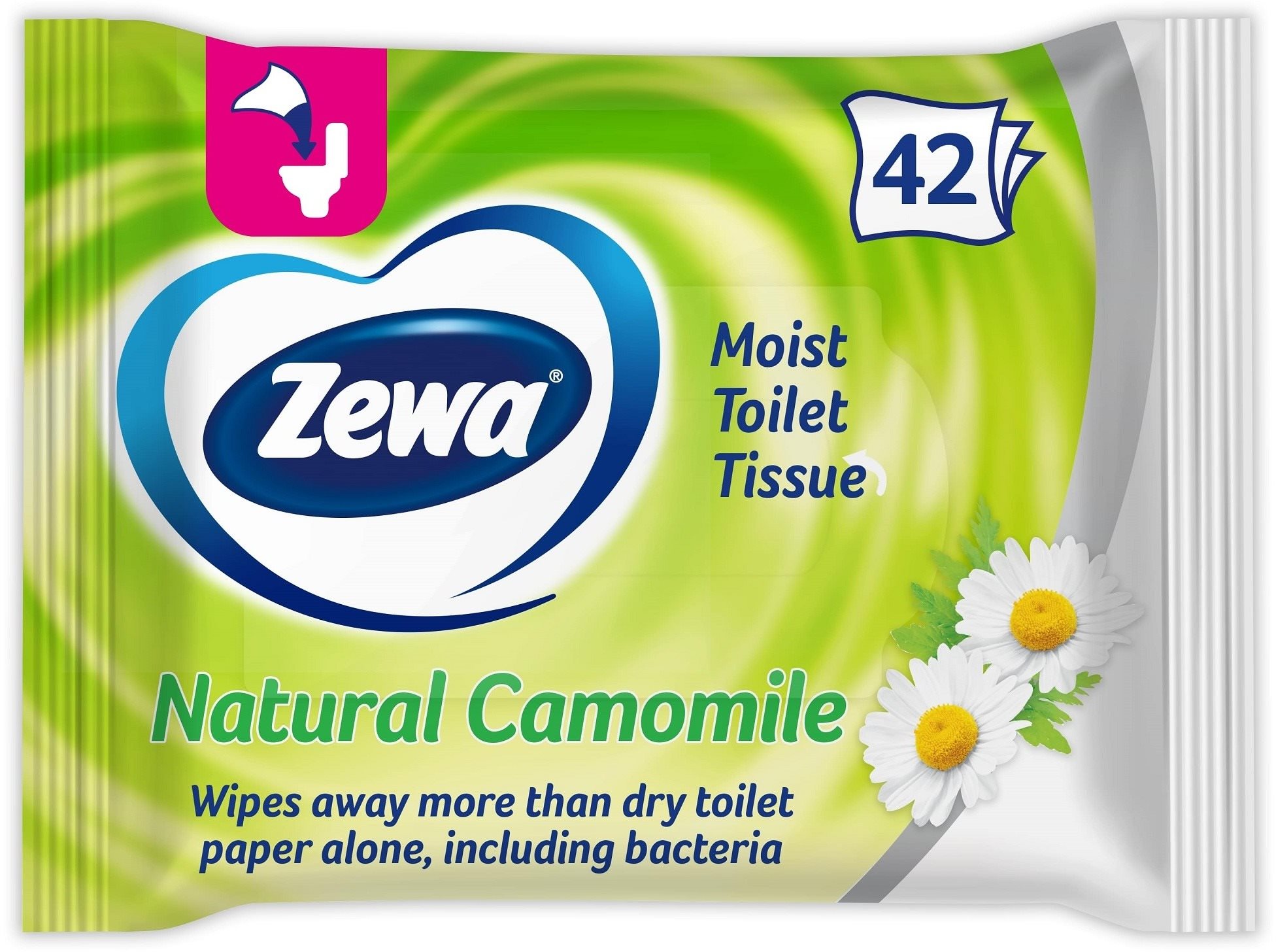 ZEWA Natural Camomile Nedves toalettpapír (42 db)