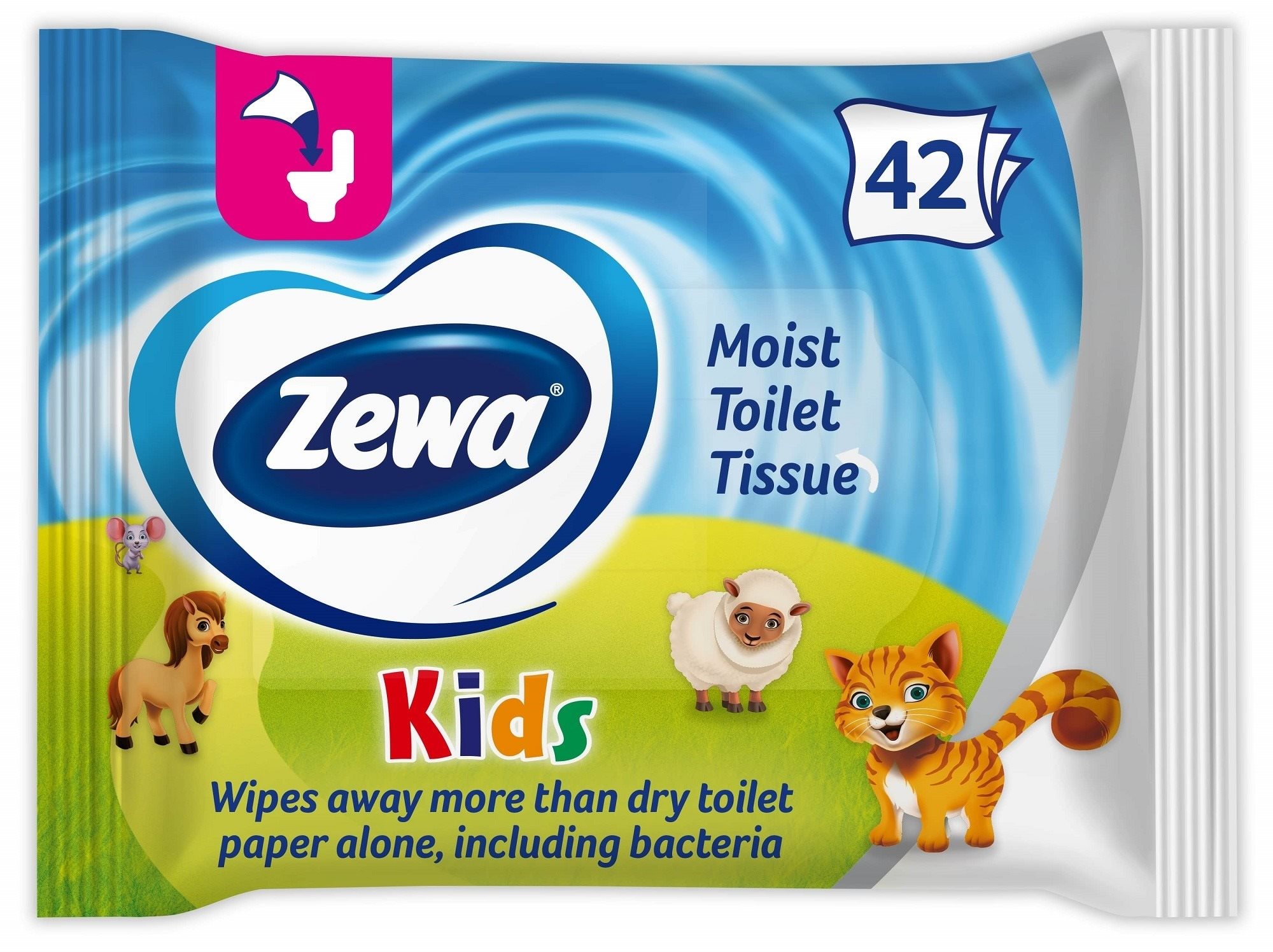 ZEWA Kids Nedves toalettpapír (42 db)
