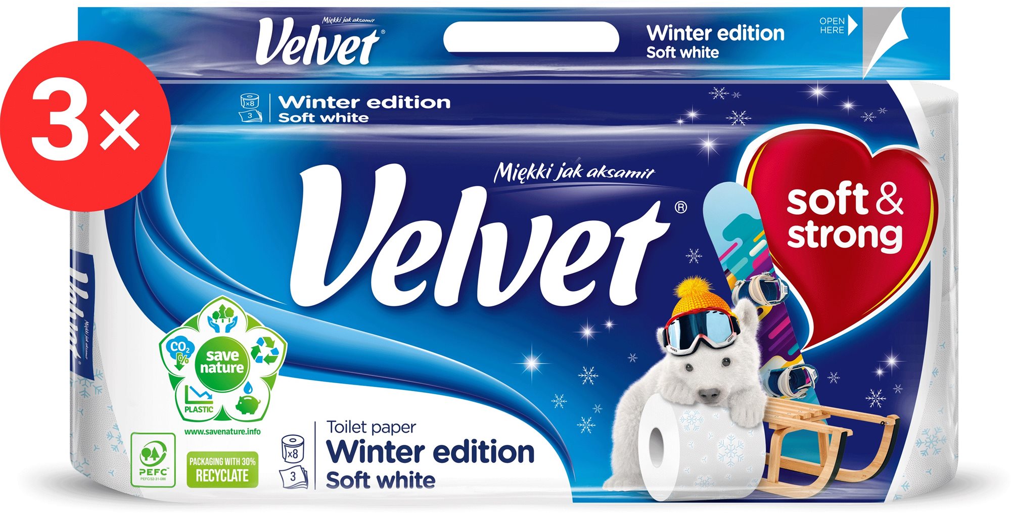 VELVET Winter Edition Soft White (24 db)
