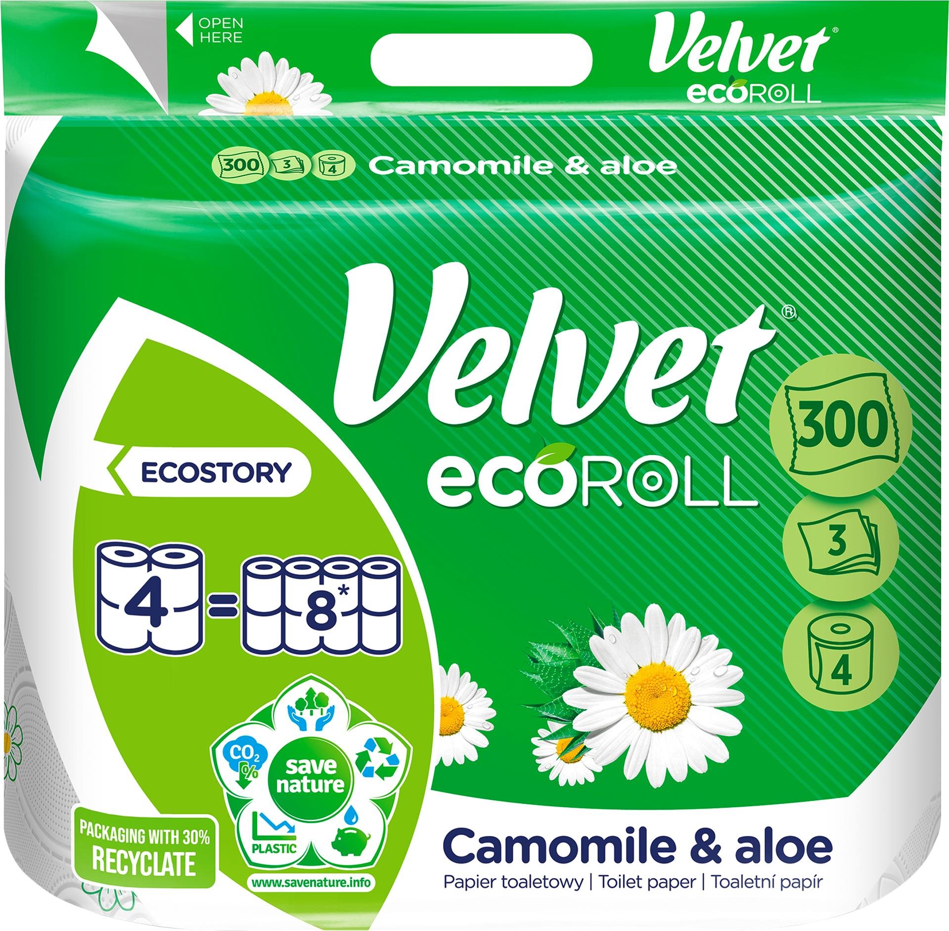 VELVET Eco Roll Camomile (4 db)