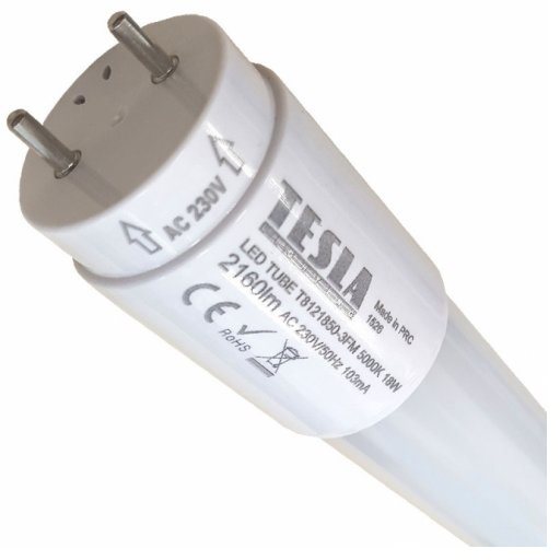 TESLA - LED T8121850-3SE, cső, SMD technológia, T8, G13, 1200mm, 18W, 230V, 2574lm, 5000K,