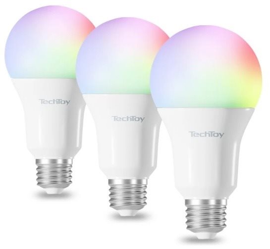 TechToy Smart Bulb RGB 11W E27 3 db-os szett