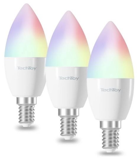 TechToy Smart Bulb RGB 4,4W E14 3 db-os szett