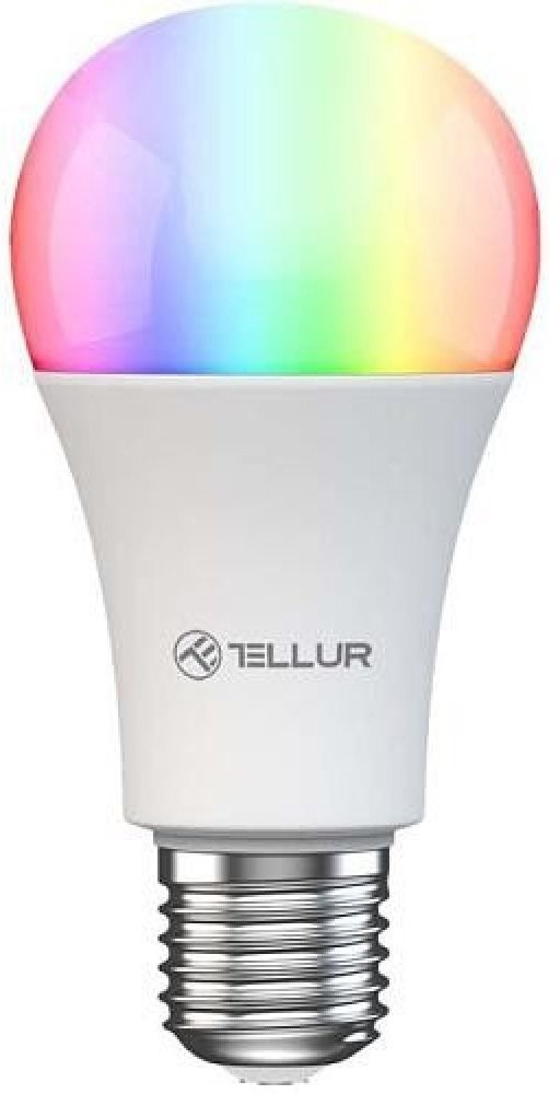 Tellur WiFi Intelligens izzó E27, 9 W, RGB fehér kialakítás, meleg fehér, dimmer
