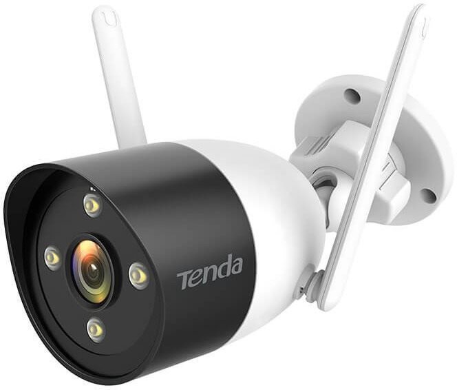 Tenda CT6 Security Outdoor 2K camera 3MP, WiFi, RJ45, IP66, Android, iOS, Color night vision, CZ app
