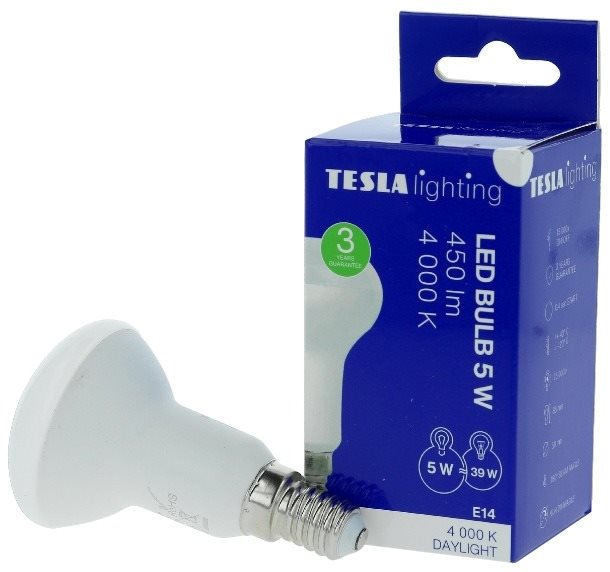 TESLA LED REFLECTOR R50, E14, 5 W, 450 lm, 4000 K, nappali fehér
