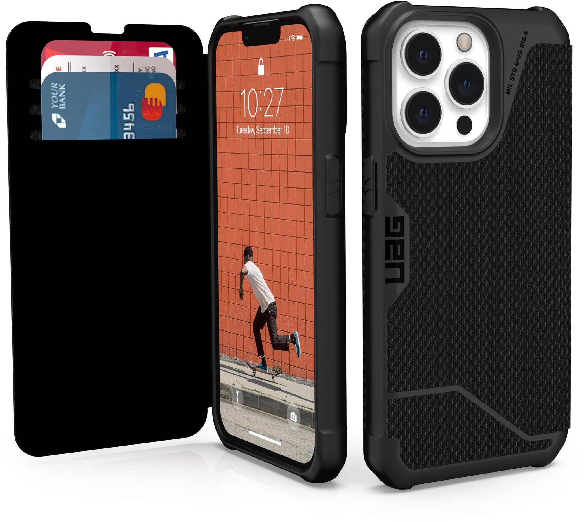 UAG Metropolis iPhone 13 Pro fekete Kevlar tok