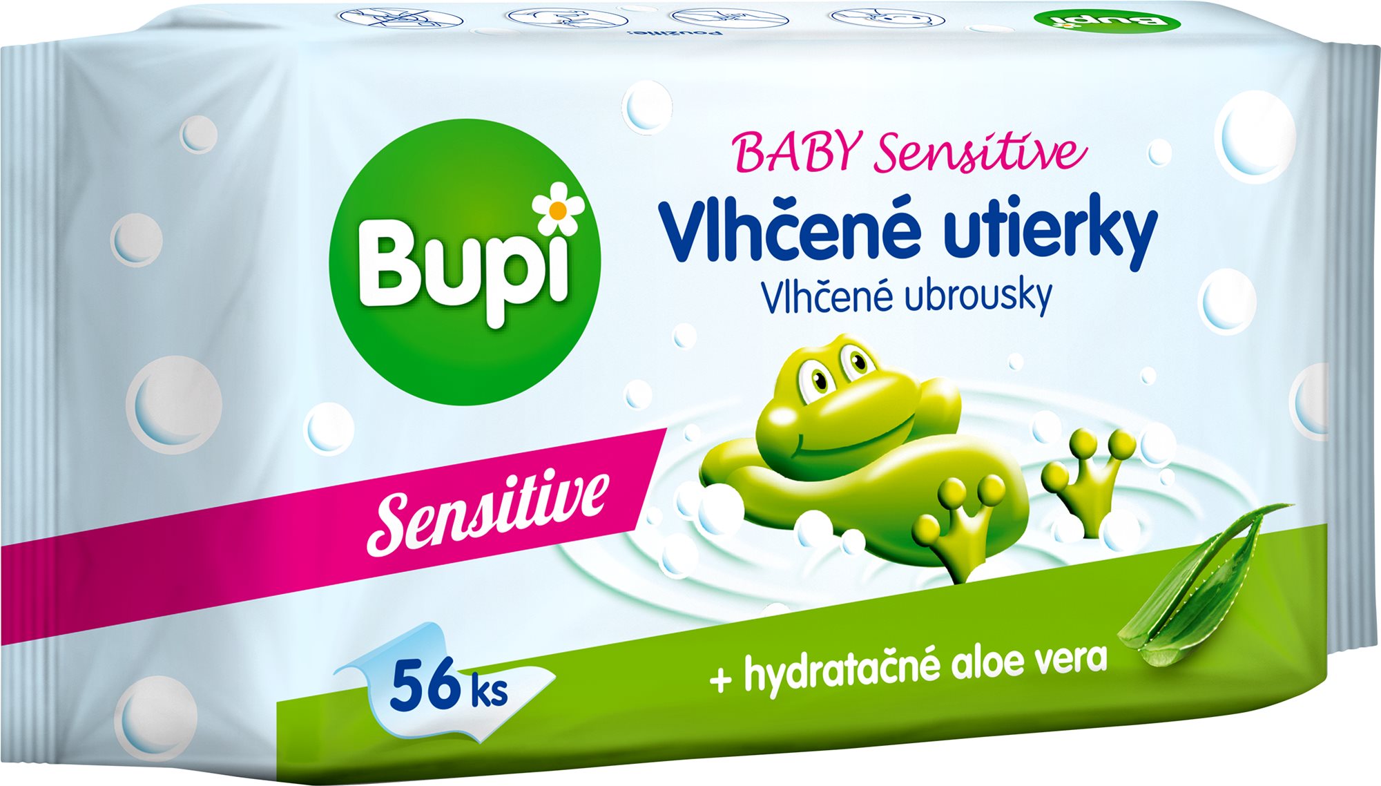 Popsitörlő BUPI Baby Sensitive 56 db