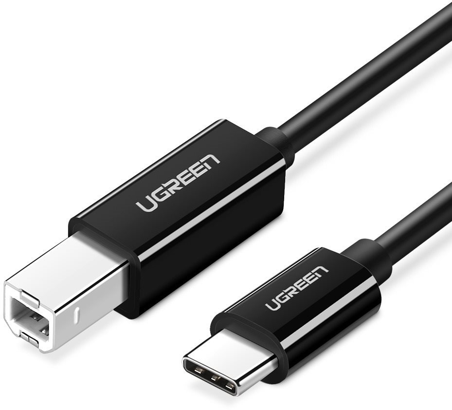 Ugreen USB-C to USB 2.0 Print Cable 2m Black