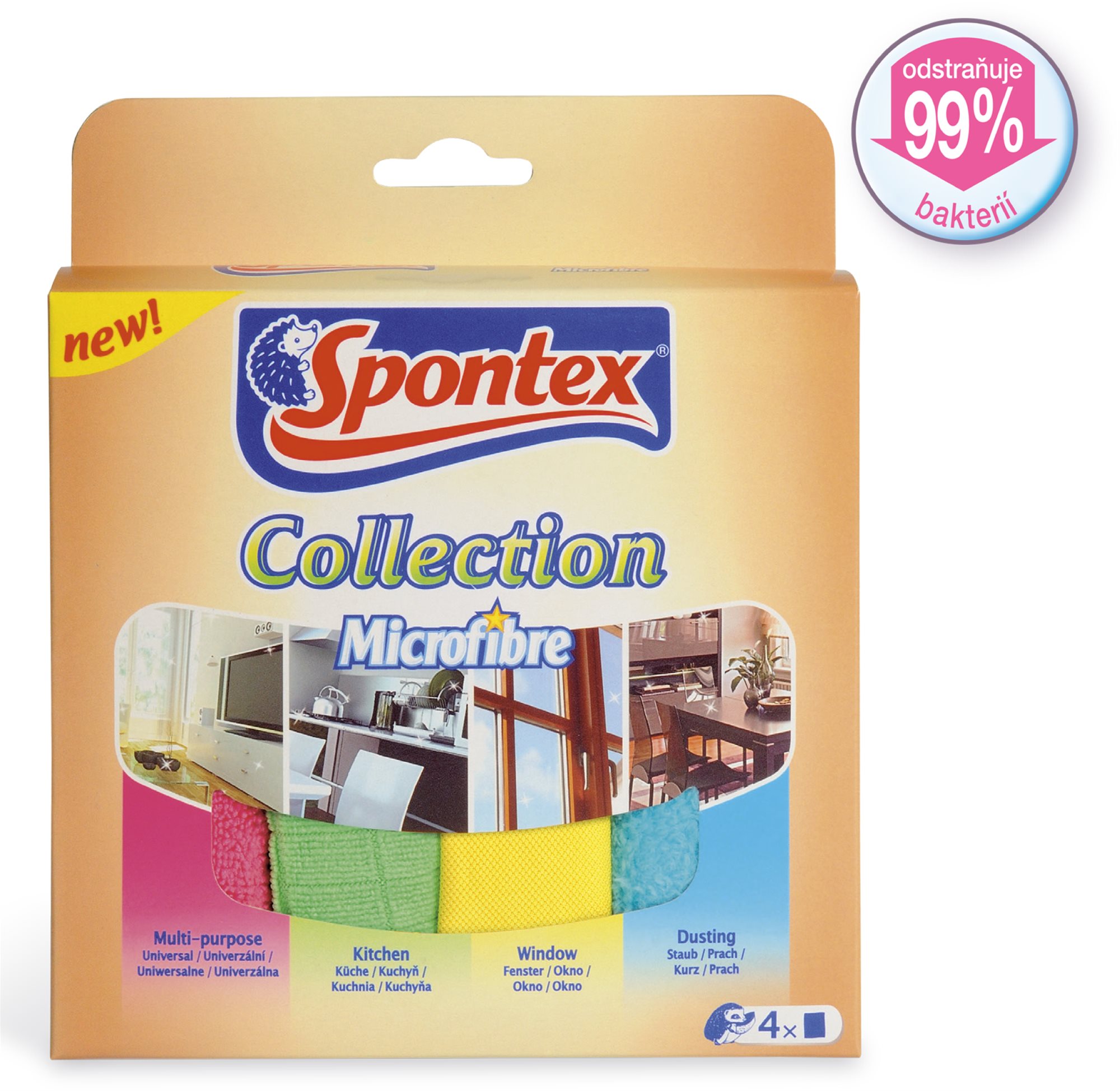 Spontex Collection Microfibre 4 db