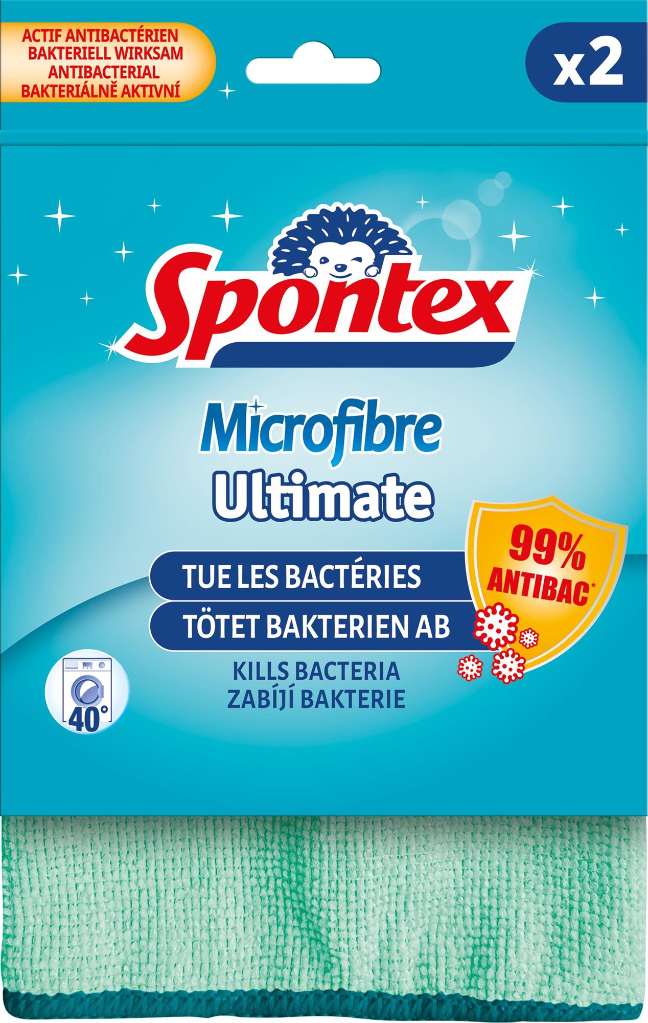 SPONTEX Microfibre Ultimate kendő, két darab