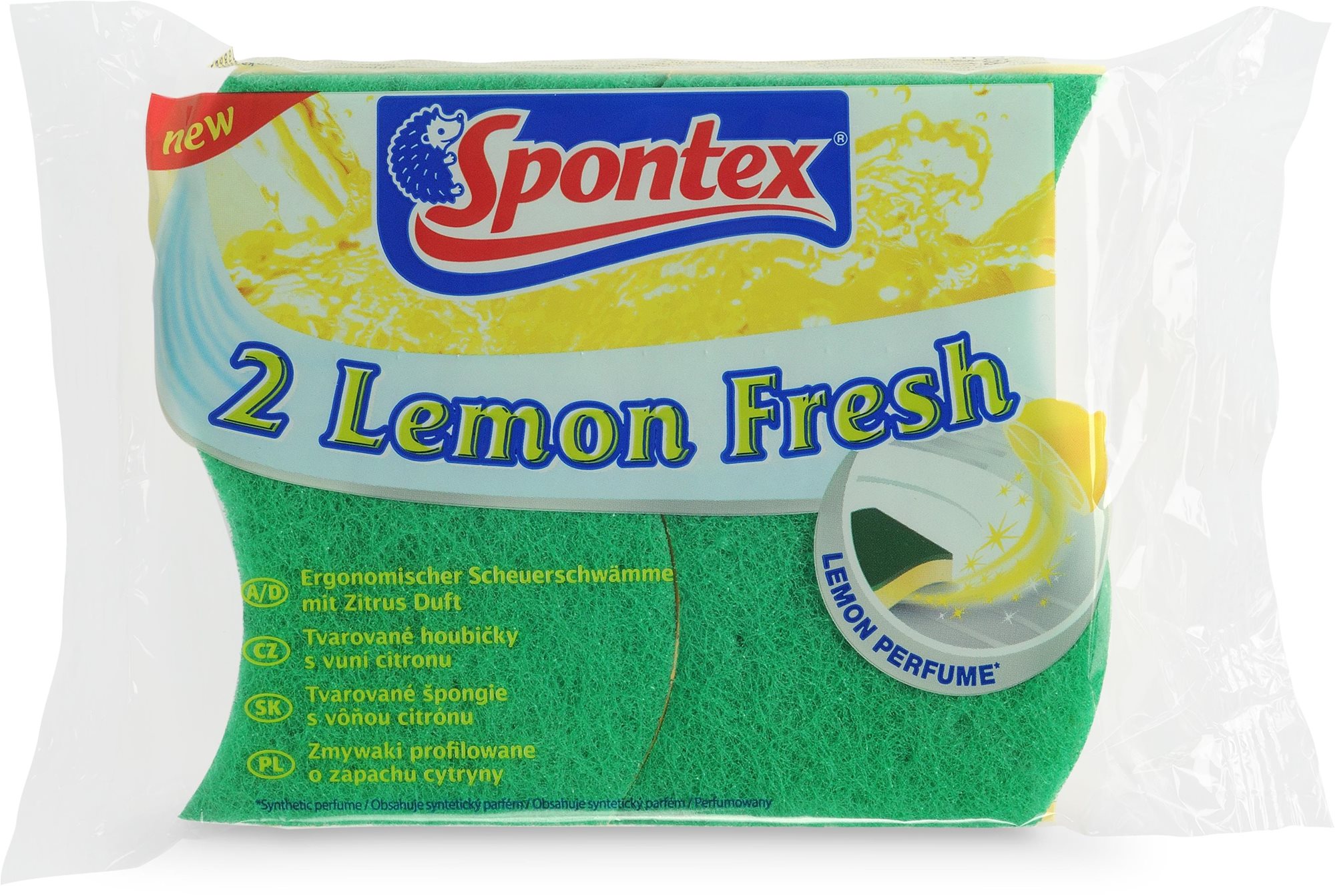 SPONTEX citromos frissítő szivacs 2 db