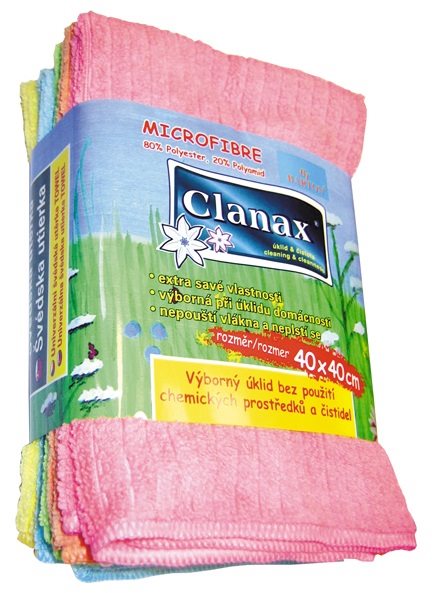 CLANAX Towel Svéd törlőkendő, 40 x 40, 5 db