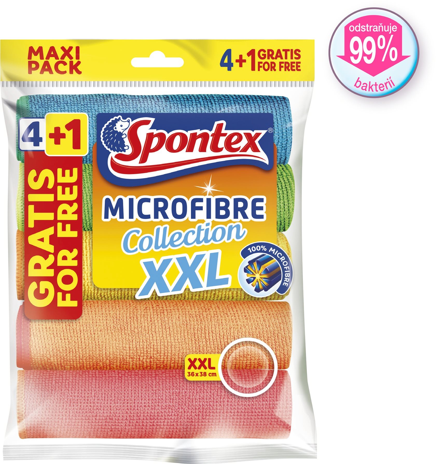 SPONTEX Microfibre Economic XXL 38 × 40 cm (5 db)