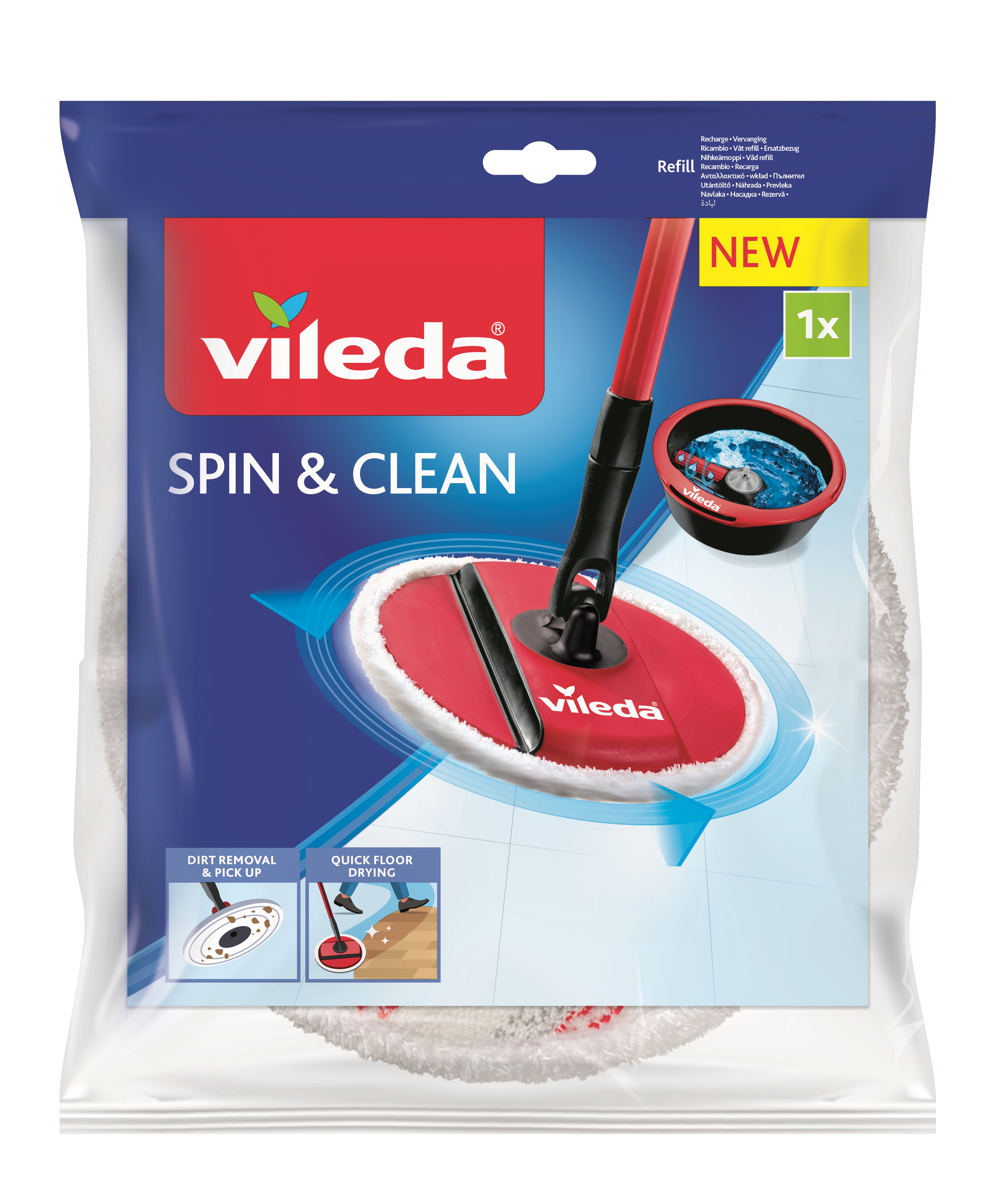 SPIN & CLEAN VILEDA CSERE