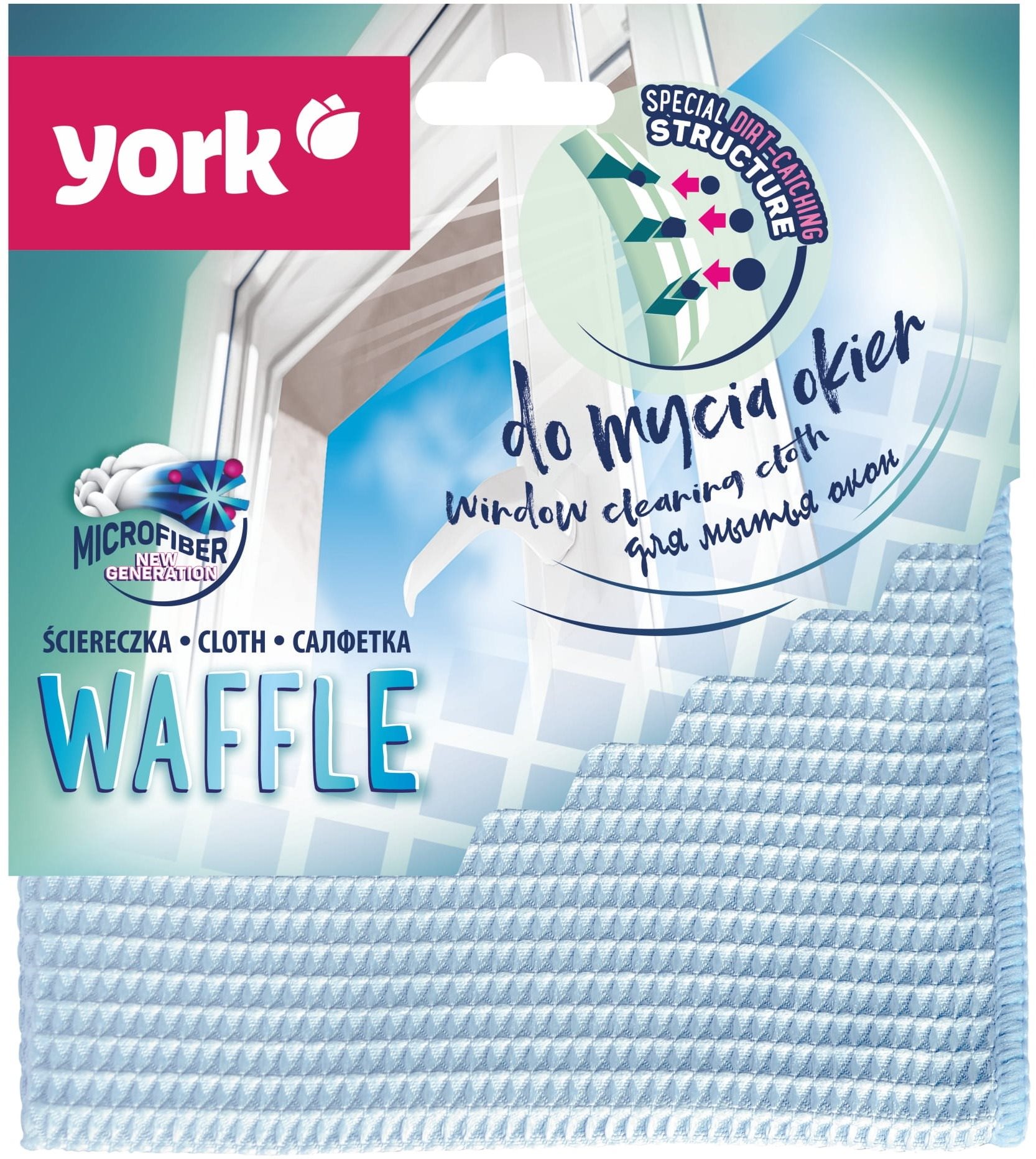 York Waffle Mikroszálas ablaktisztító kendő 1 db