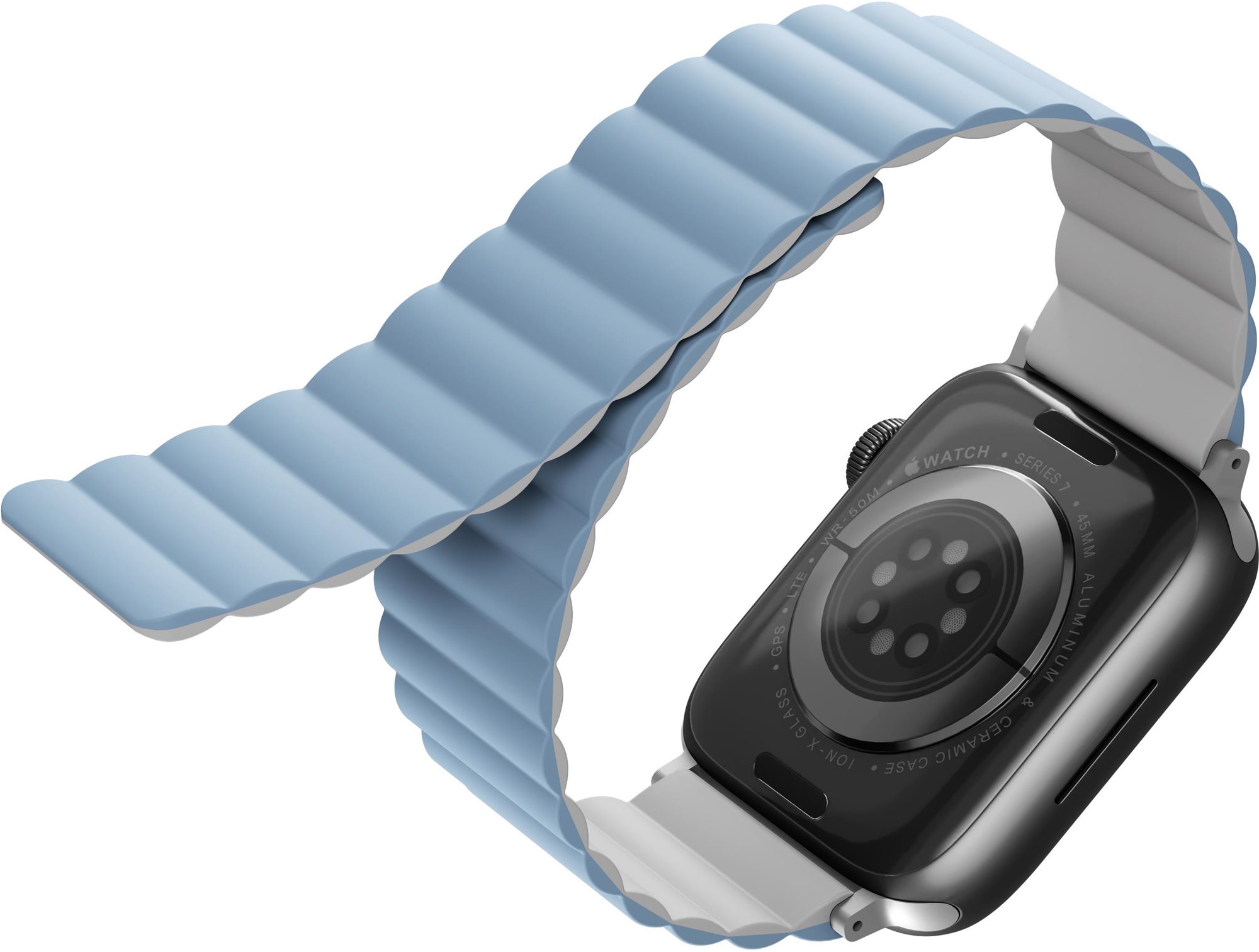 Uniq Revix Reversible Magnetic Apple Watch 38/40/41mm - fehér/kék