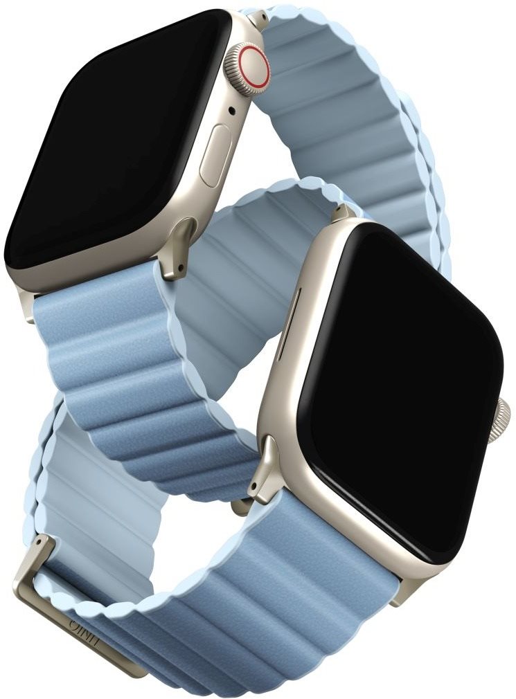 Uniq Revix Premium Edition Reversible Magnetic řemínek pro Apple Watch 41/40/38mm arkticky modrý/svě