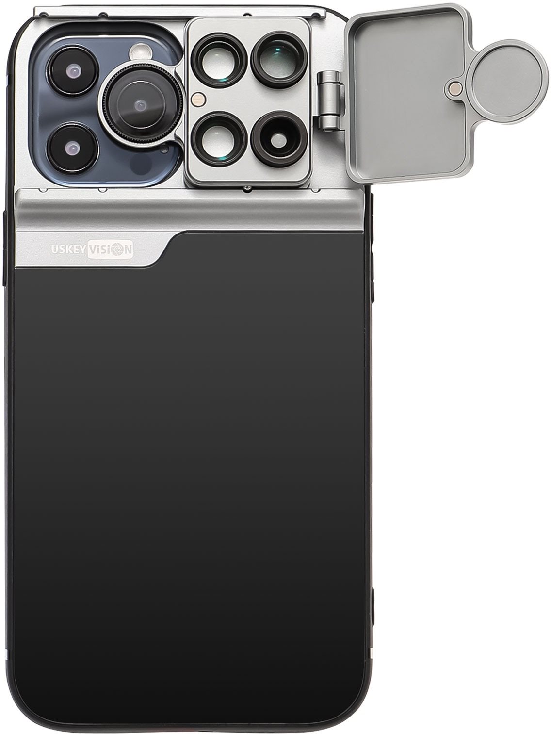 USKEYVISION iPhone 12 Pro Max tok polárszűrővel, makró, halszem és teleobjektívvel