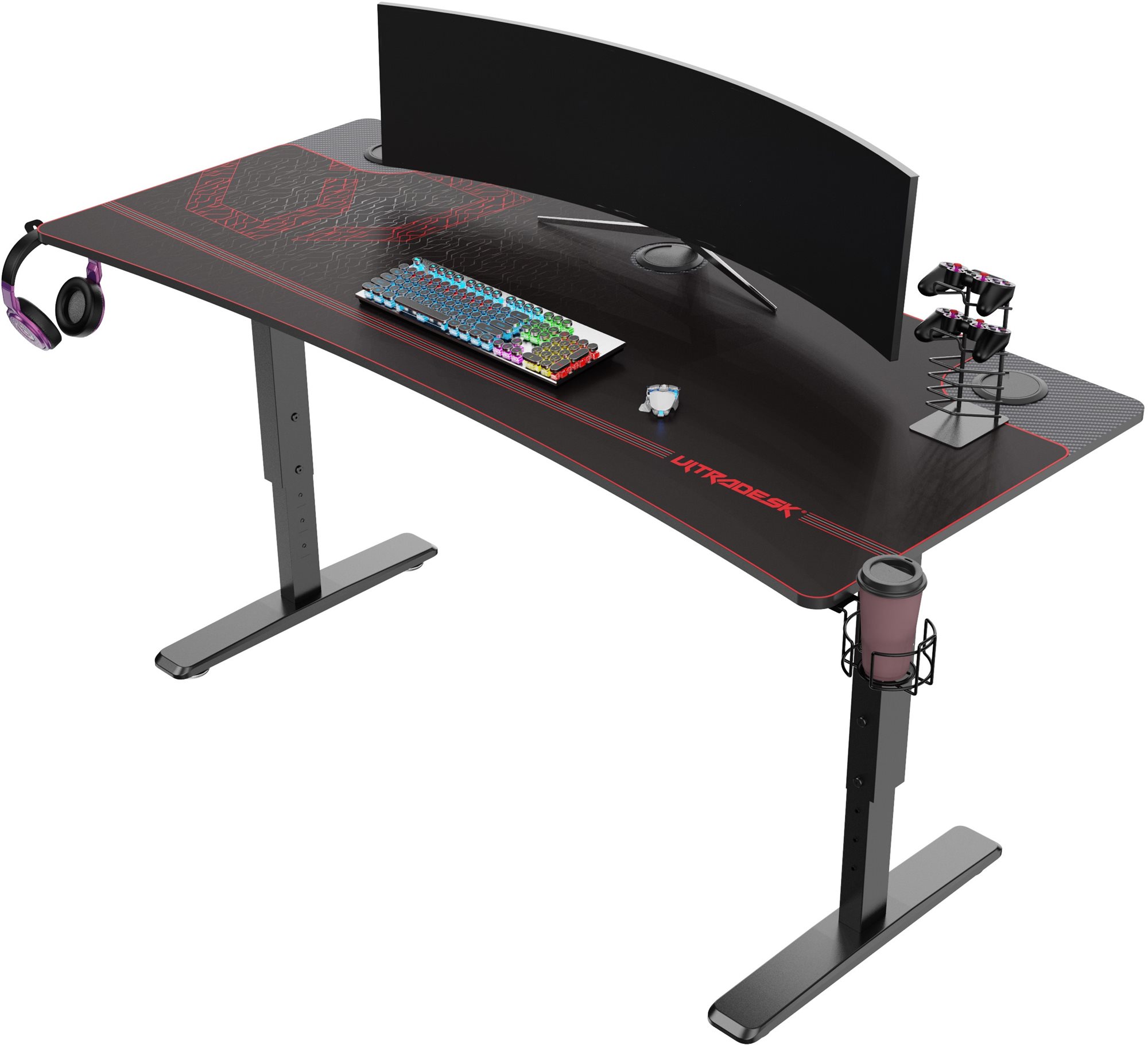 Gaming asztal Ultradesk Cruiser Red