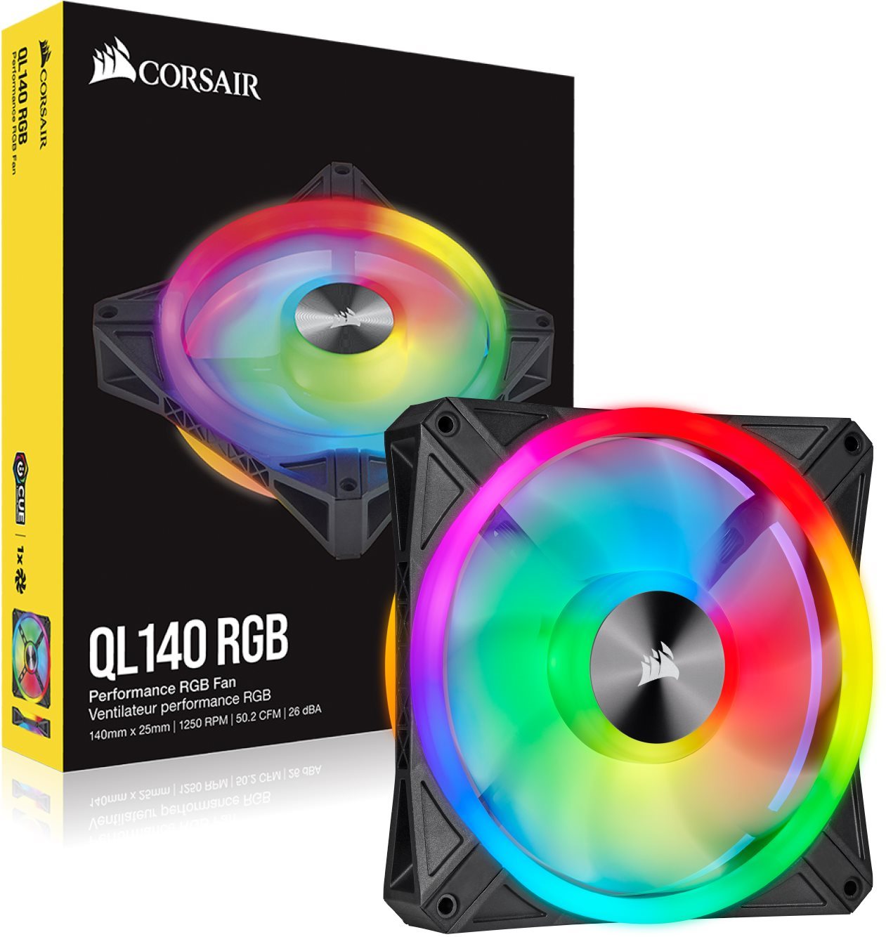 Corsair iCUE QL140 RGB 140mm PWM Single