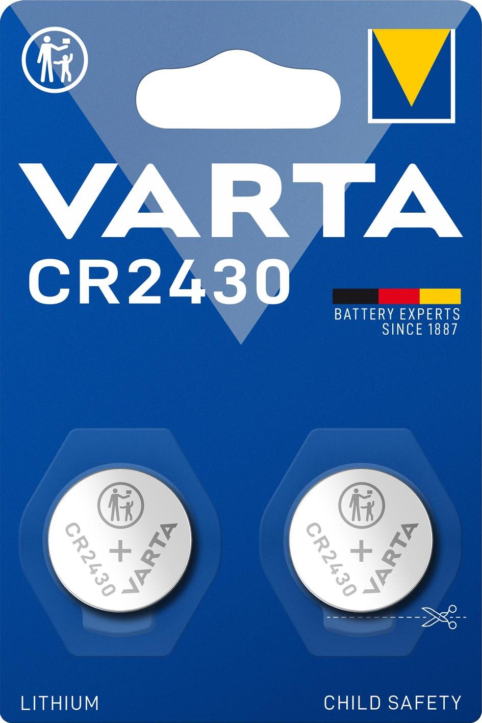 VARTA Speciális lítium elem CR 2430 - 2 db