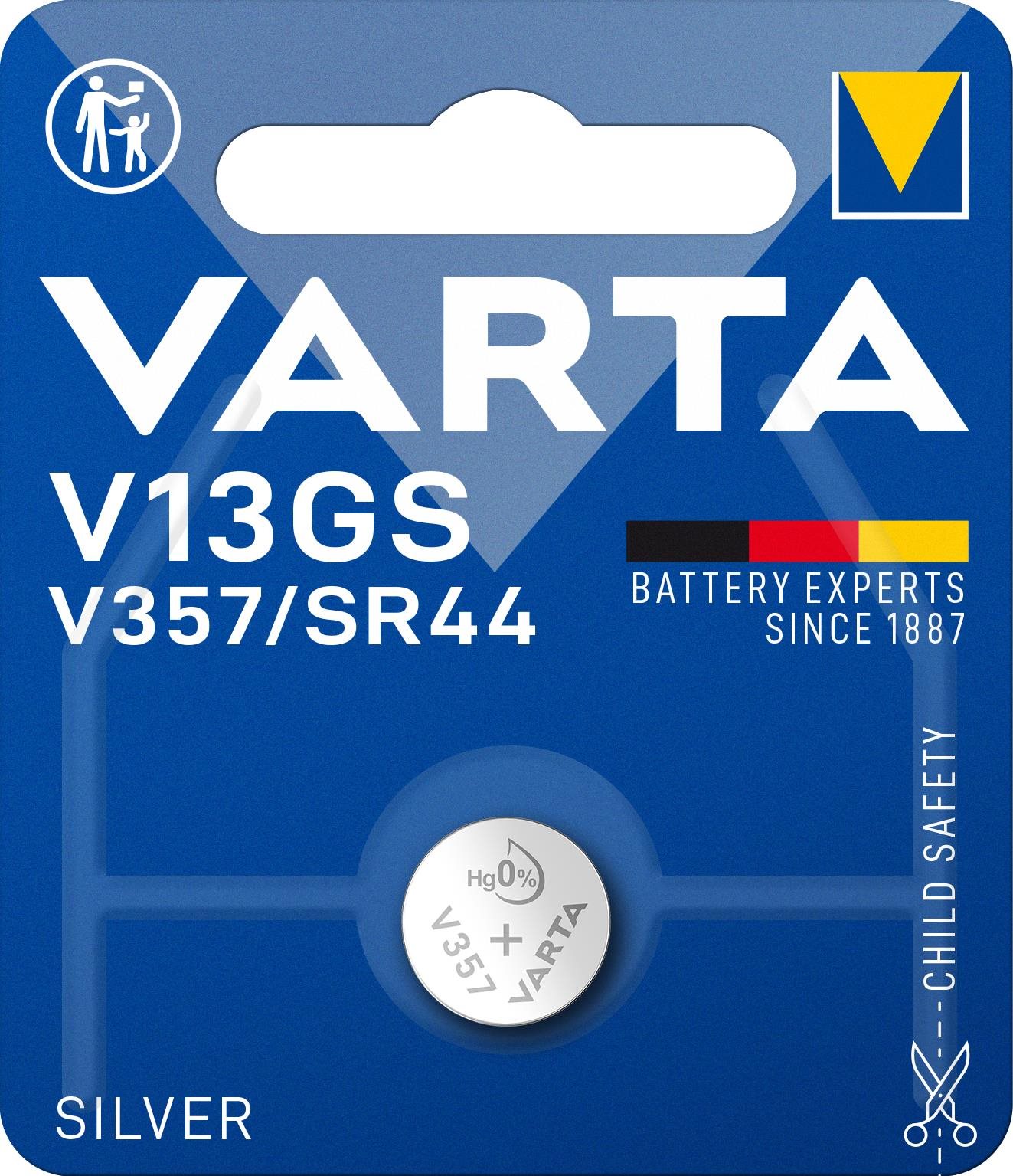 VARTA Speciális ezüst-oxid elem V13GS/V357/SR44 1 db