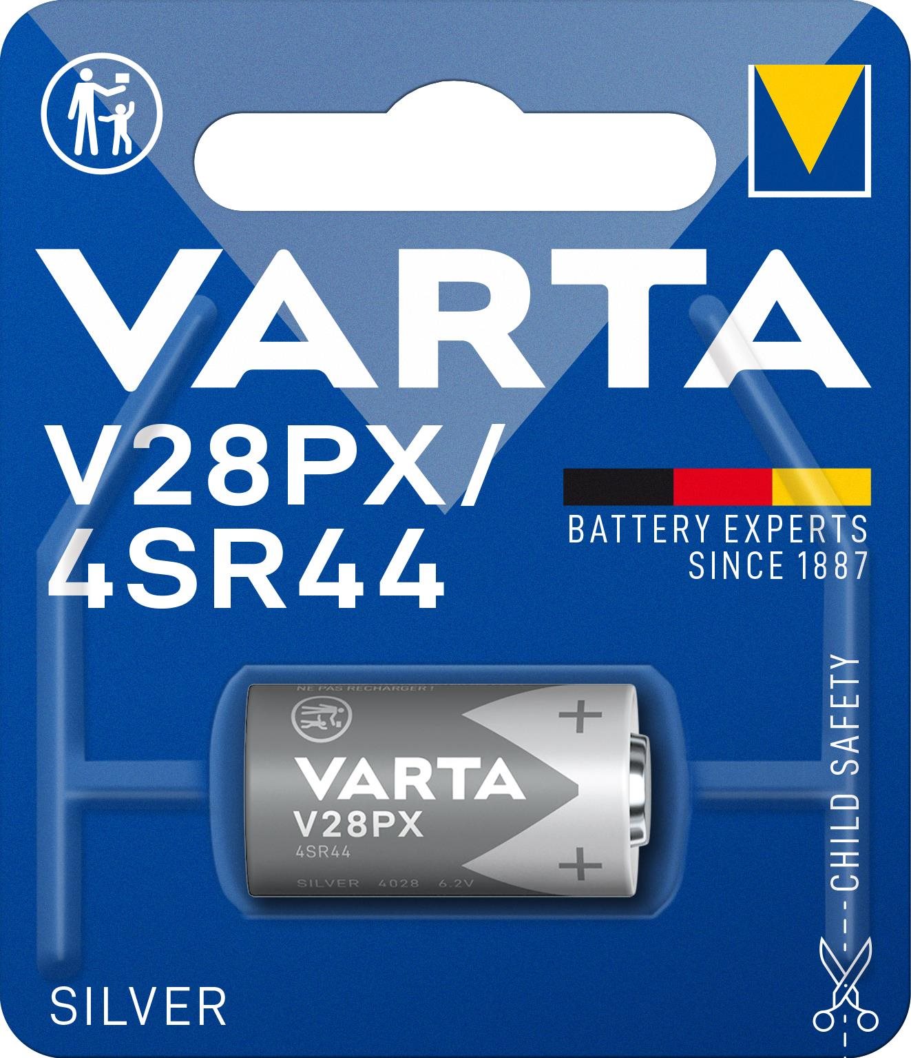 VARTA V28PX/4SR44 Speciális ezüst-oxid elem - 1 db