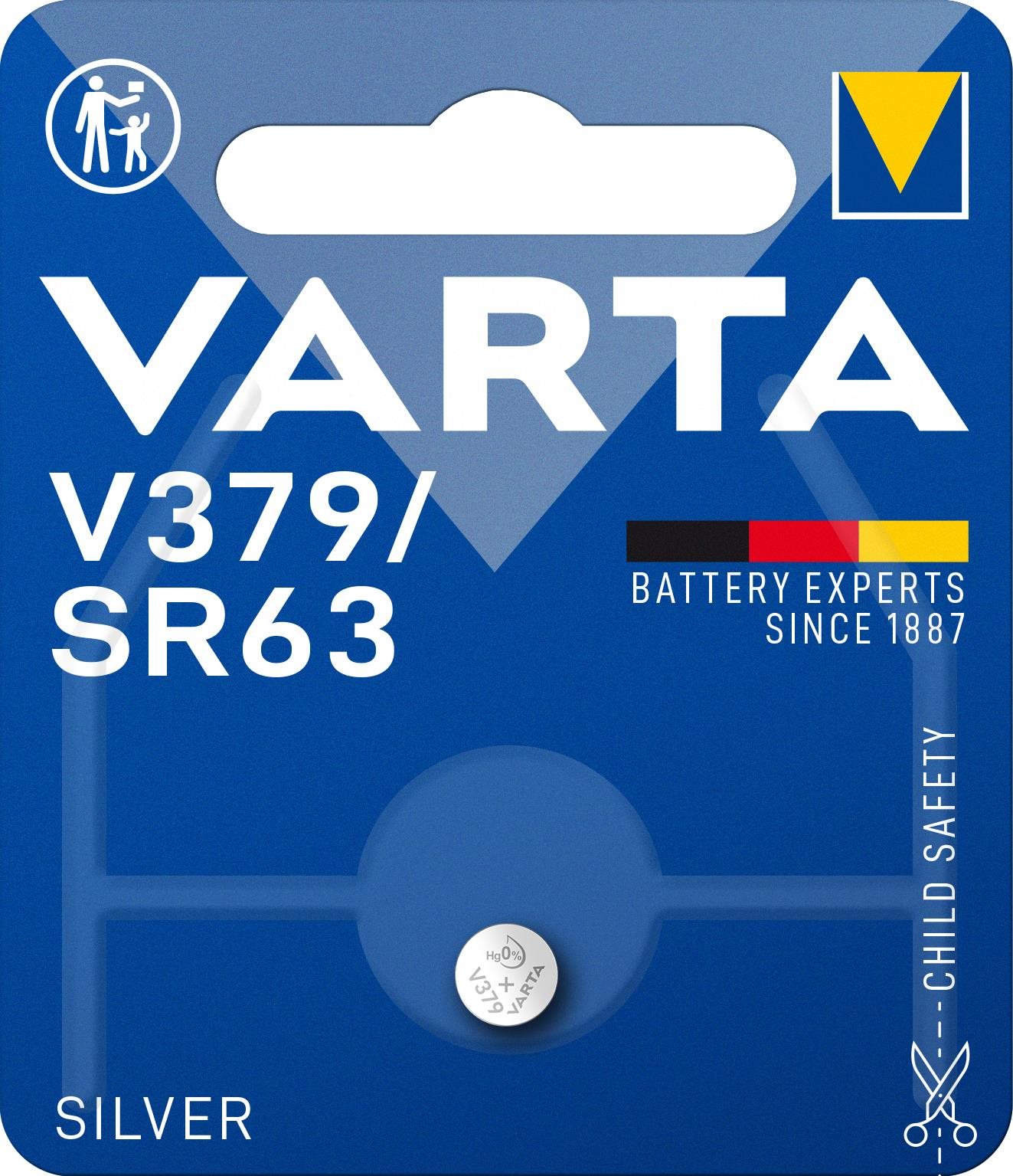 VARTA Speciális ezüst-oxid elem V379/SR63 1 db