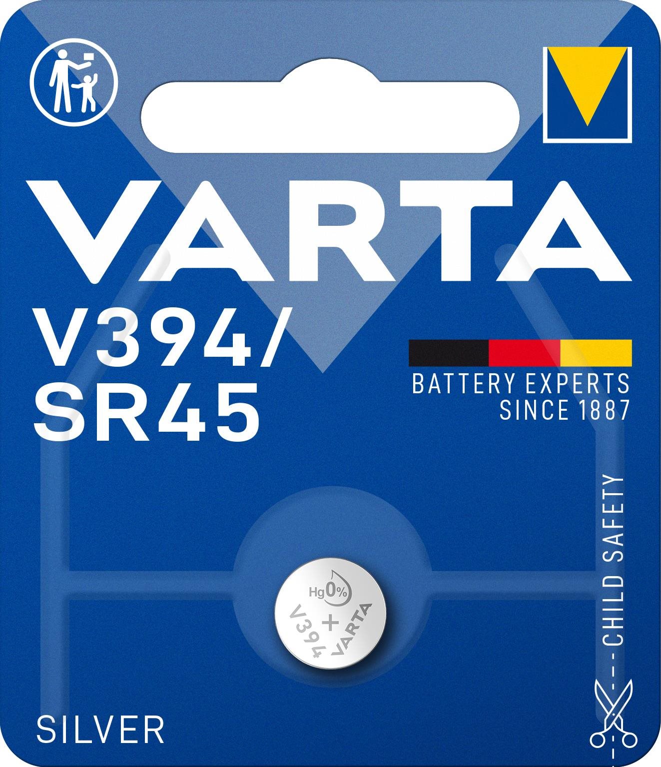 VARTA Speciális ezüst-oxid elem V394/SR45 1 db