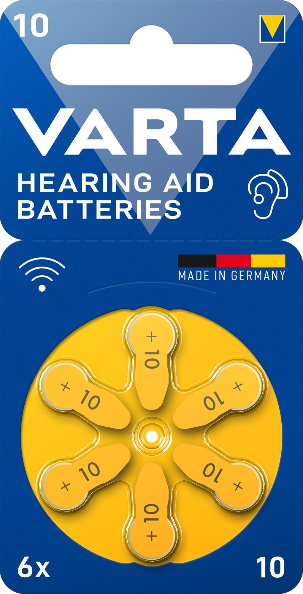 VARTA Hearing Aid Battery Hallókészülék-elem 10 6 db