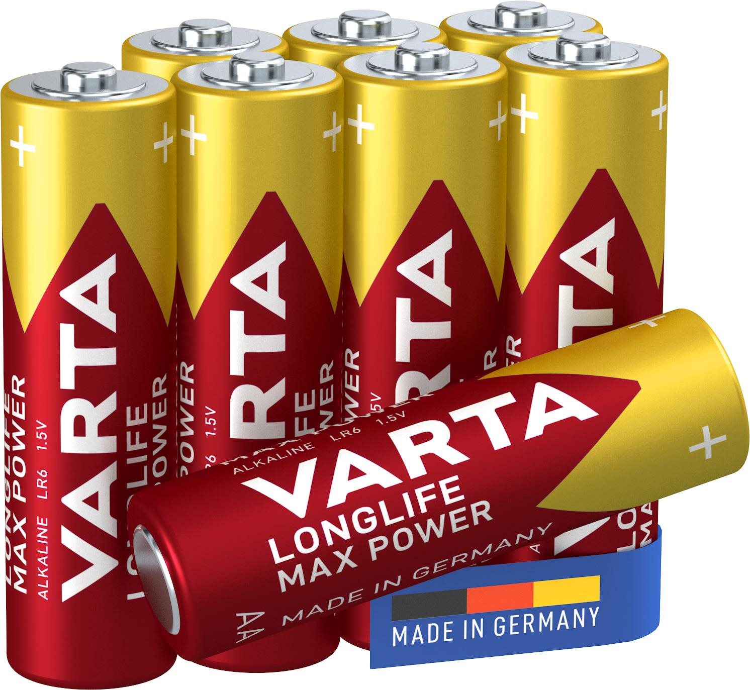 VARTA Longlife Max Power Alkáli elem AA 5+3 db