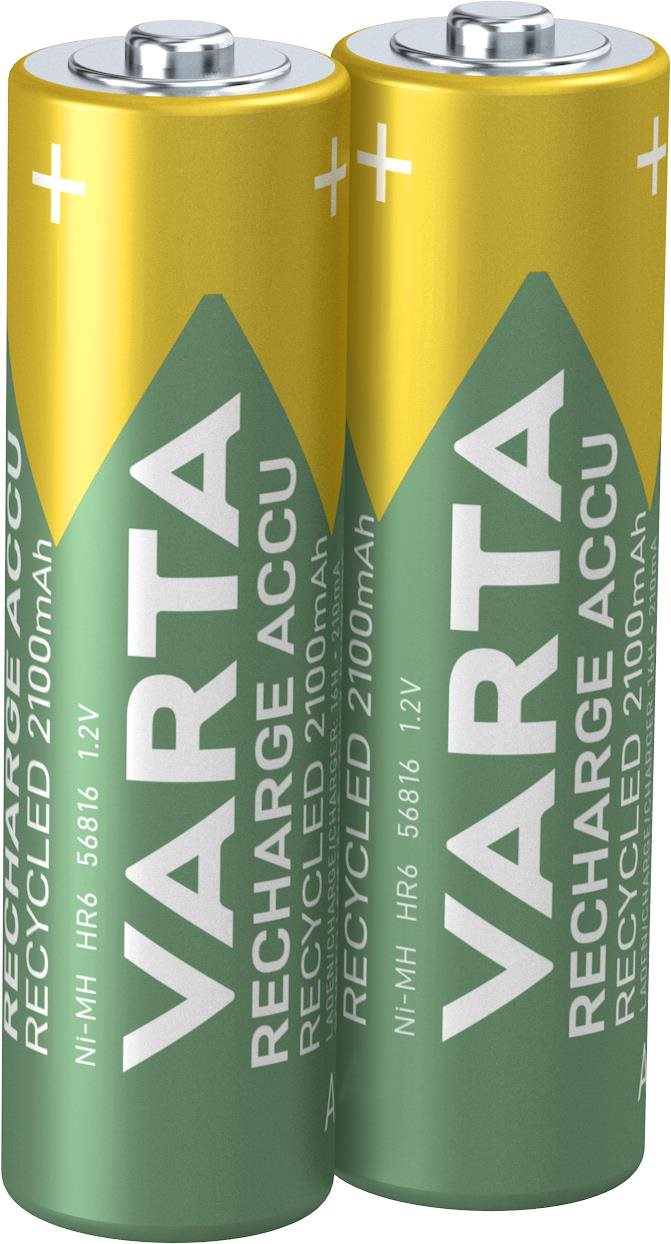 VARTA Recharge Accu Recycled Tölthető elem AA 2100 mAh R2U 2 db