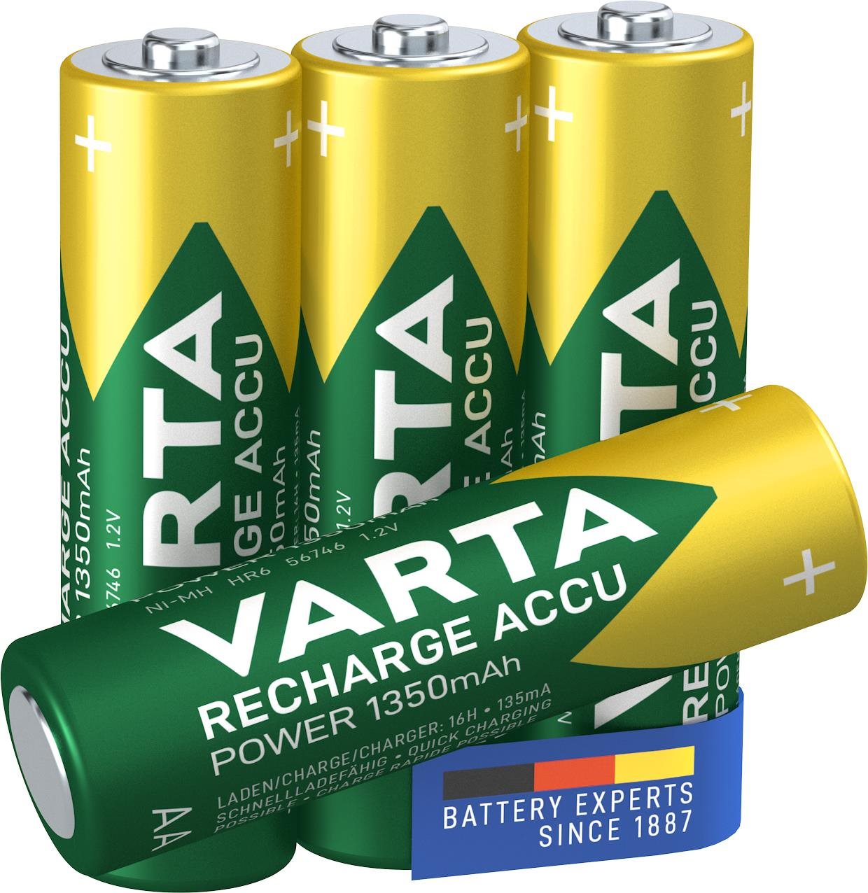 VARTA Recharge Accu Power Tölthető elem AA 1350 mAh R2U 4 db