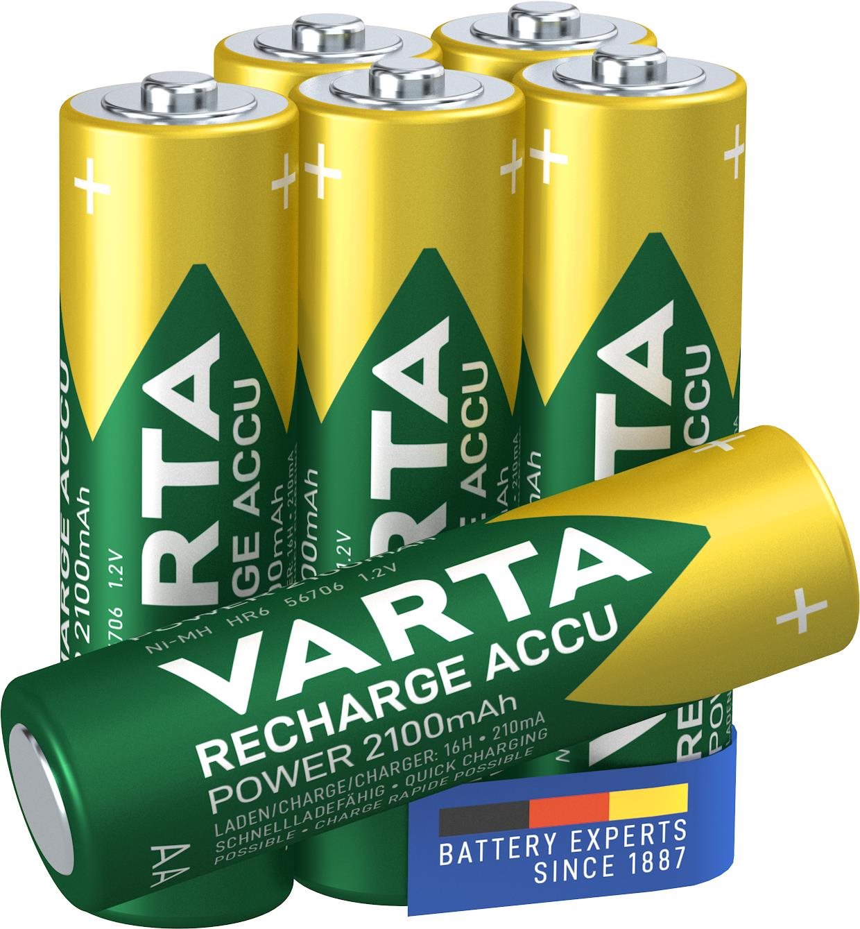 VARTA Recharge Accu Power Tölthető elem AA 2100 mAh R2U 6 db