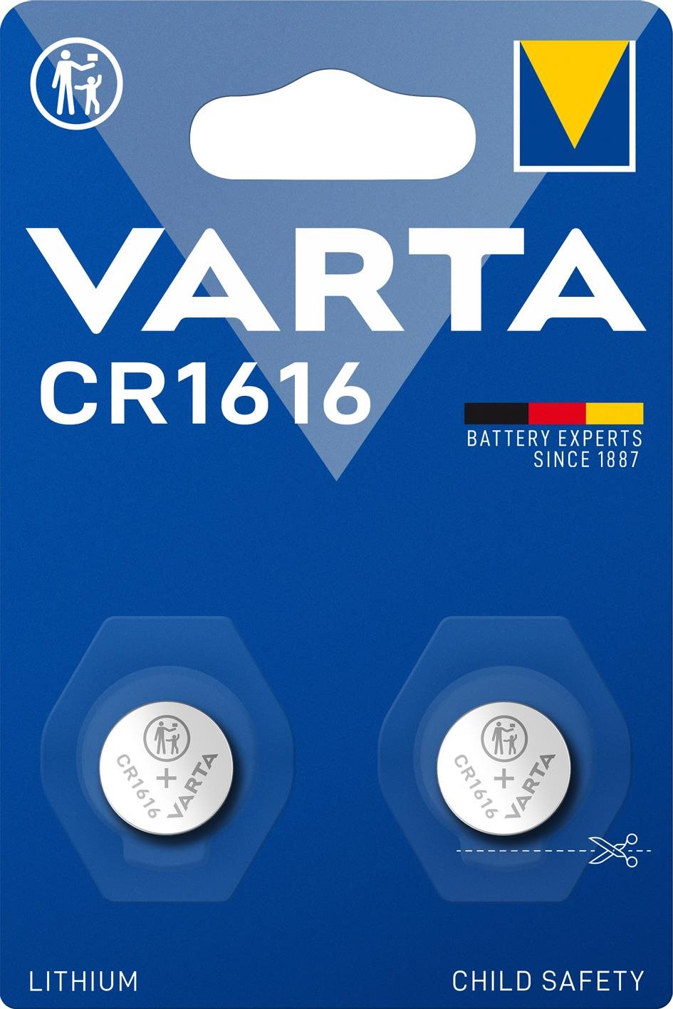 VARTA Speciális lítium elem CR 1616 - 2 db