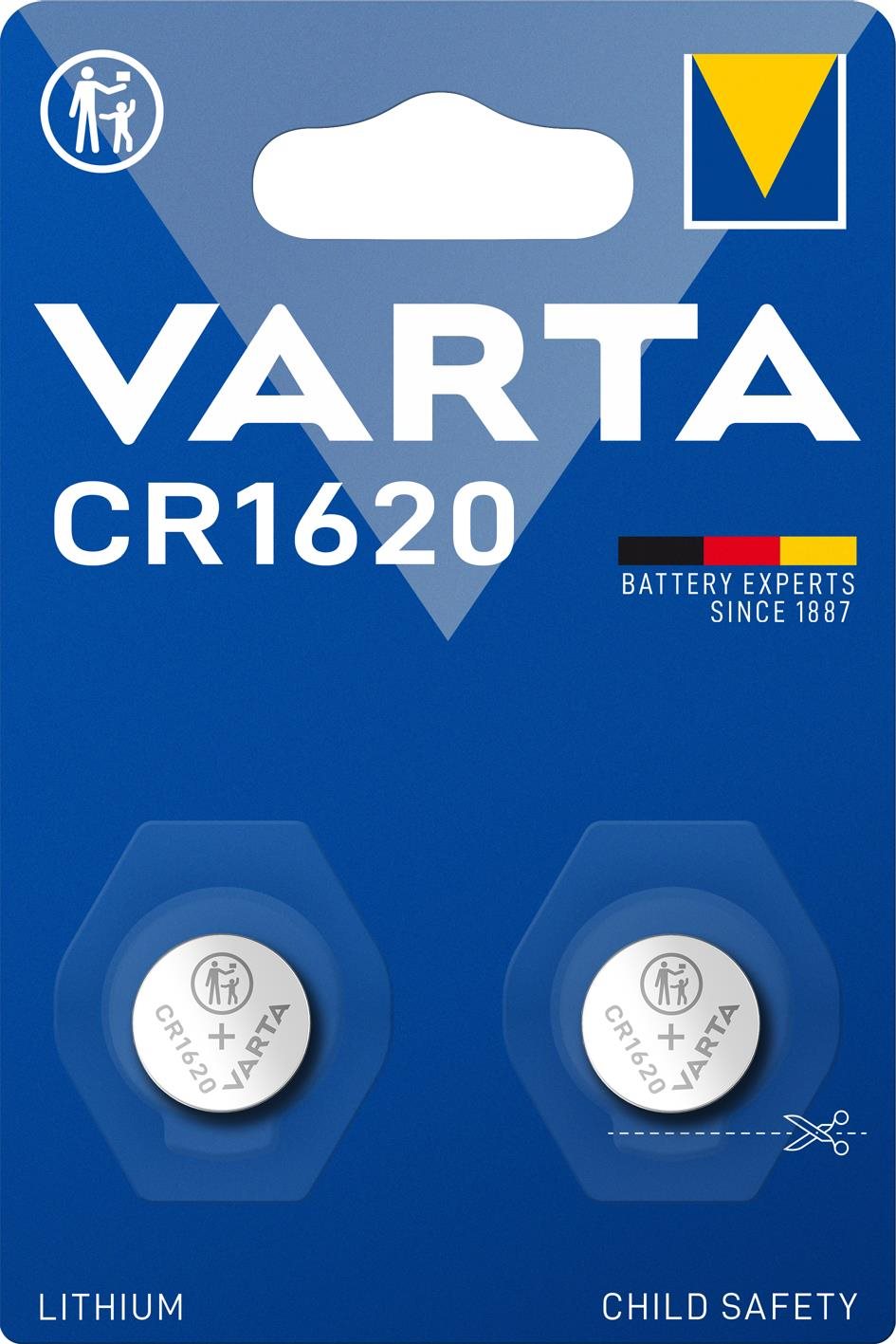 VARTA Speciális lítium elem CR 1620 - 2 db