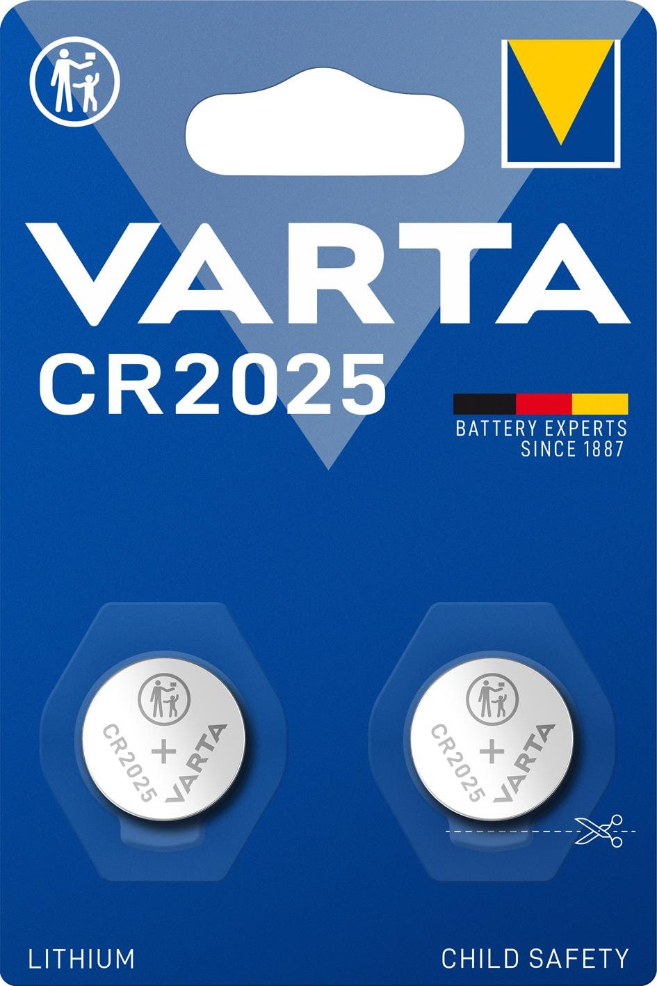 VARTA Speciális lítium elem CR 2025 - 2 db