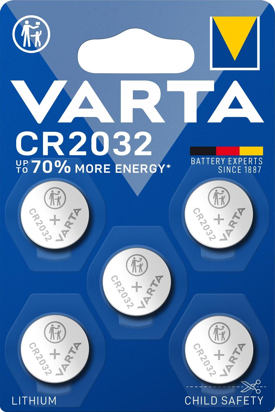 VARTA Speciális lítium elem CR 2032 - 5 db