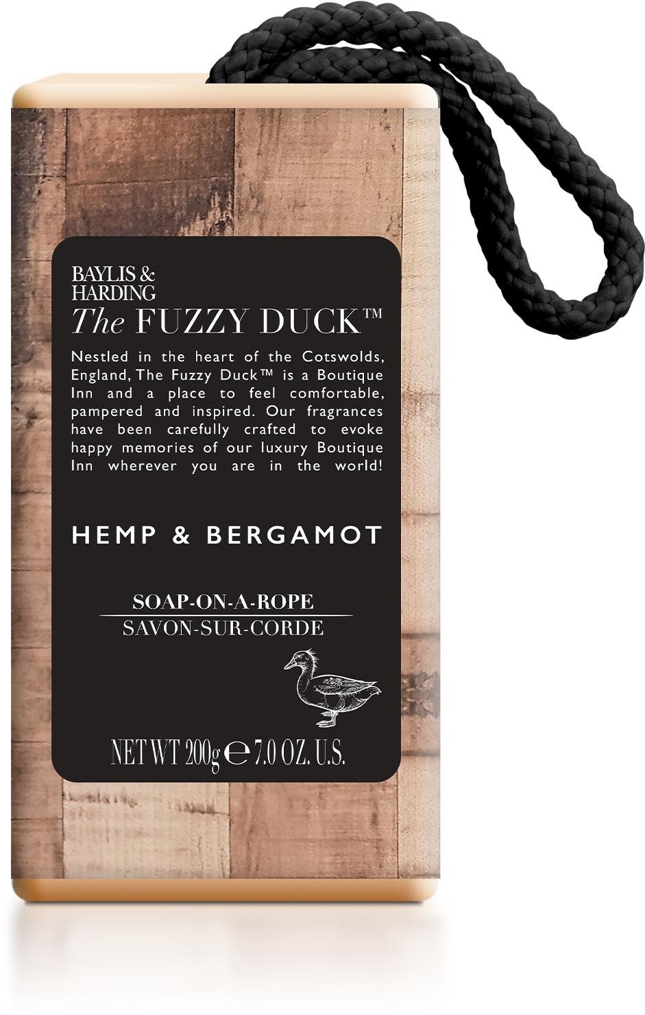 BAYLIS & HARDING Szappan kötélen - The Fuzzy Duck Men's Hemp & Bergamot 200 g
