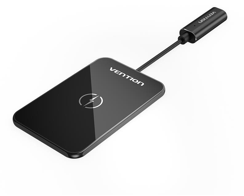 Vention Wireless Charger 15W Ultra Thin Mirrored Surface Type 0.05m Black